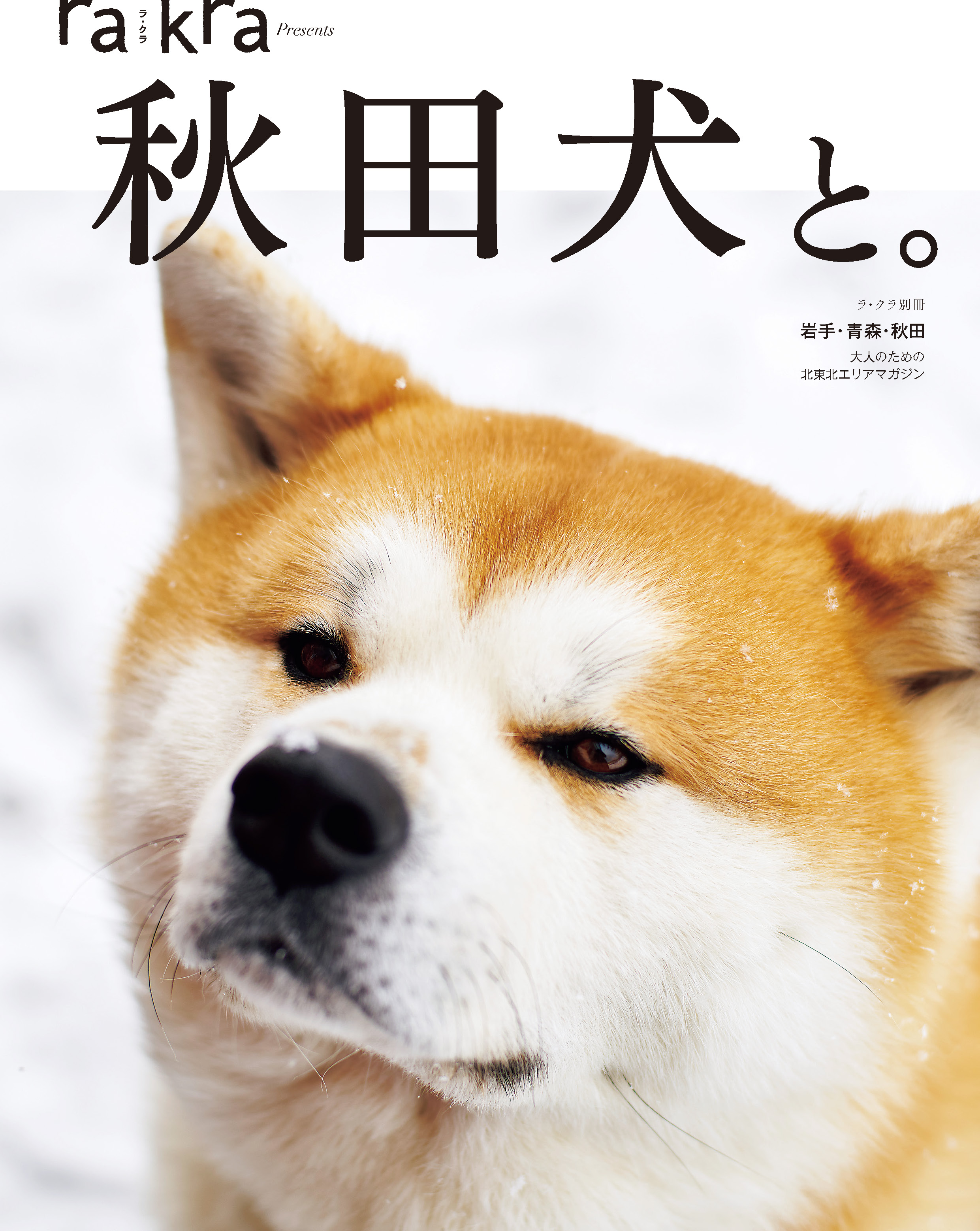 別冊「秋田犬と。」が、大人のための北東北エリアマガジン「rakra(ラ・クラ)」から発売されました。